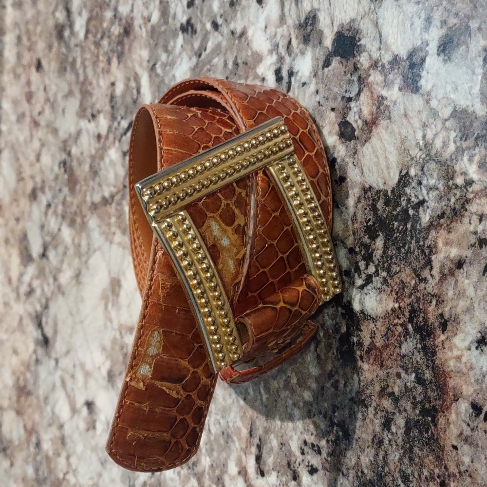 Vintage Ritz Women's Snake Skin Belt